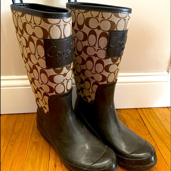 Coach rain boots